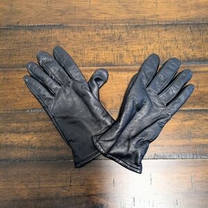 Pratt & Heart Broadway Black Leather Gloves with Insulation Size 8
